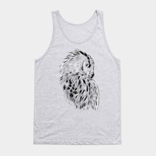 Profile owl sketch Tank Top